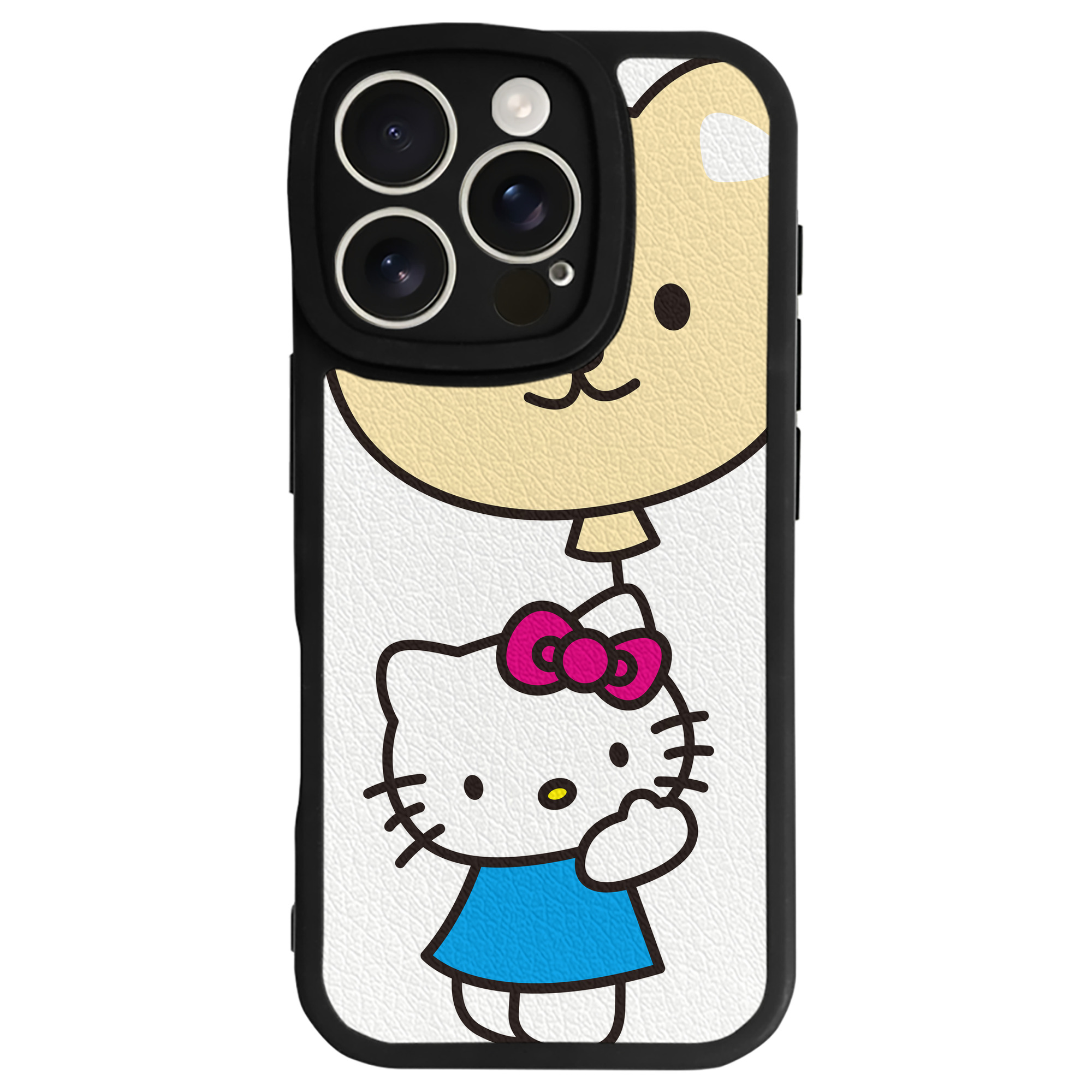 （画像用） Hello Kitty ハローキティ 【iPhone 16シリーズ対応】シリコンスマホケース（レザー調） 材質：シリコン